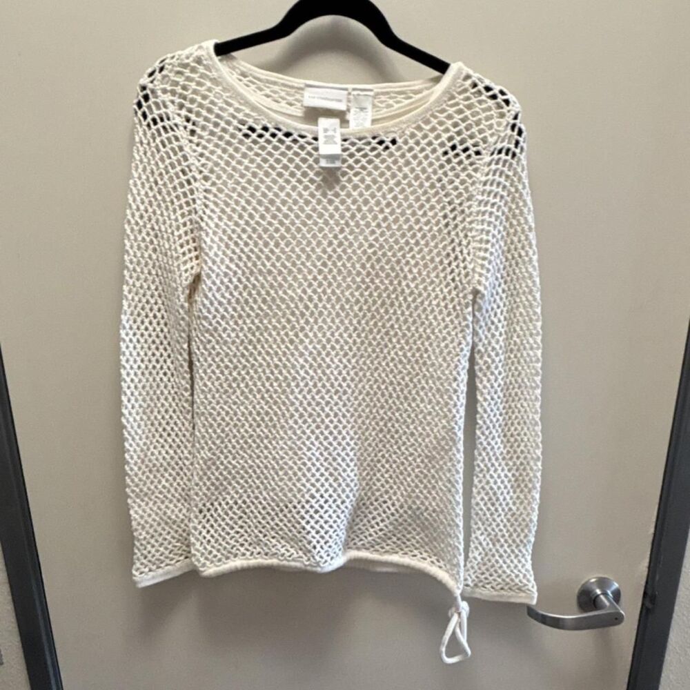 Liz-claiborne Women's White Crop-top